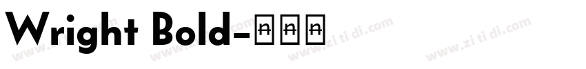 Wright Bold字体转换